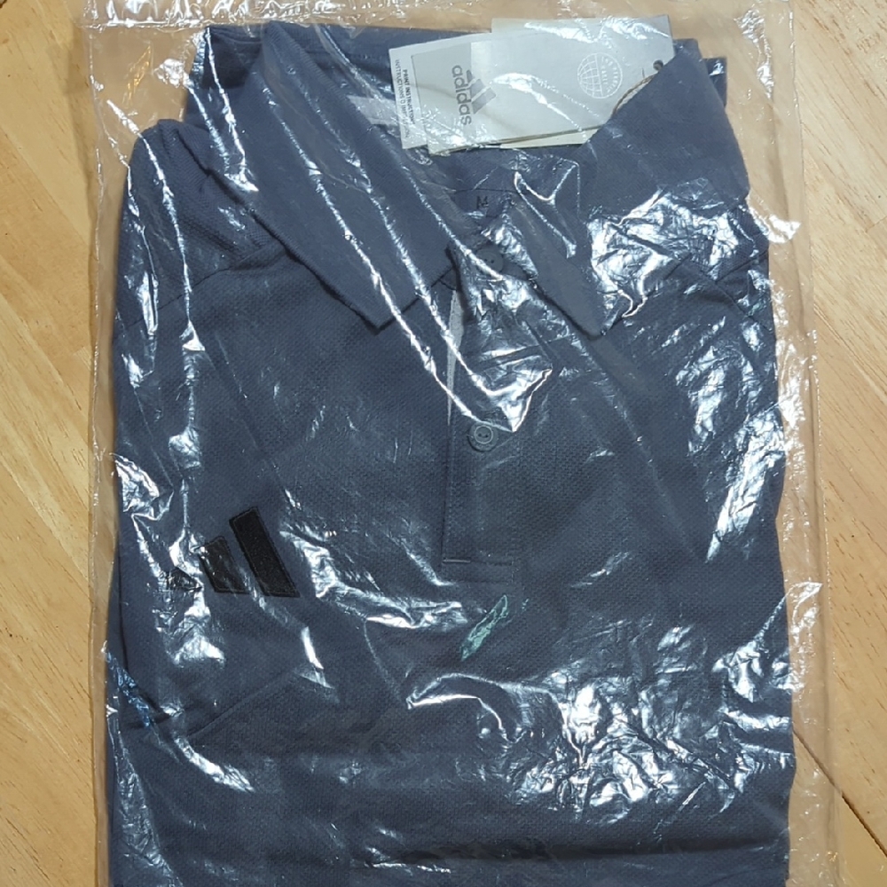 adidas Men's Polo Shirt - Dark Grayish Blue